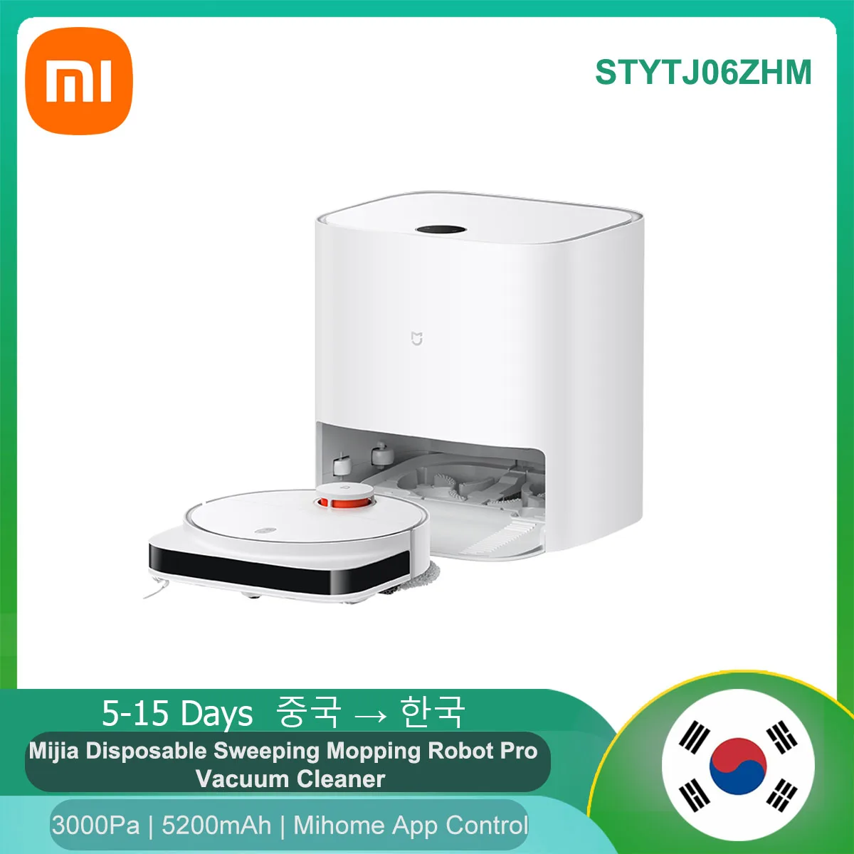 XiaomiMijiaSelfCleaningRobotVacuumMopProSTYTJ06ZHMSweepingand