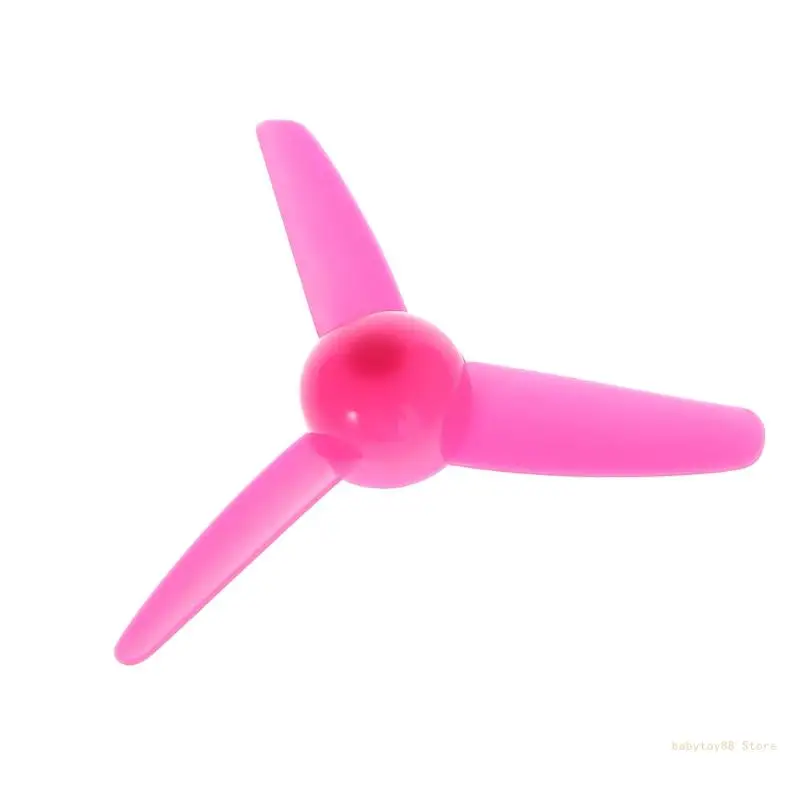 

Y4UD 1PC Wind Power Toy Three Plastic Propeller Accessories Shaft Diameter 2mm