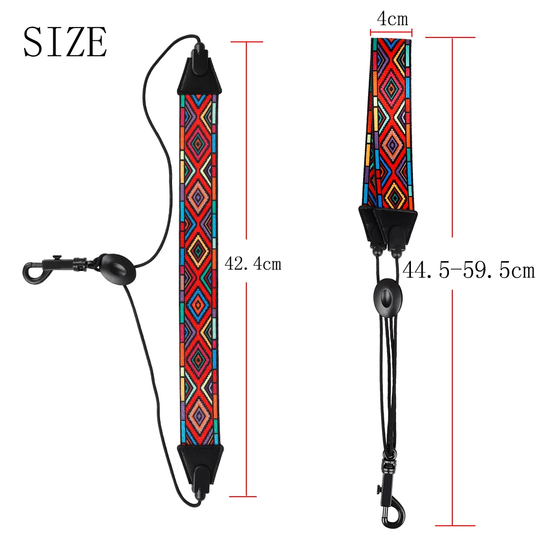 Description Picture 4 of itemUniversal Saxophone Neck Strap With Hook Clasp Alto Tenor Soprano Sax Shoulder Belt ABS Woodwind Musical Instrument Accessories