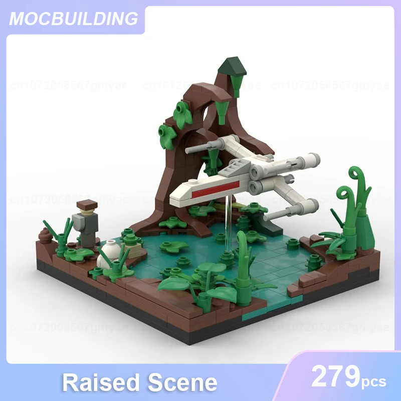 

Raised Scene Micro-Scale Diorama MOC Building Blocks DIY Assemble Bricks Educational Creative Collection Toys Xmas Gifts 279PCS