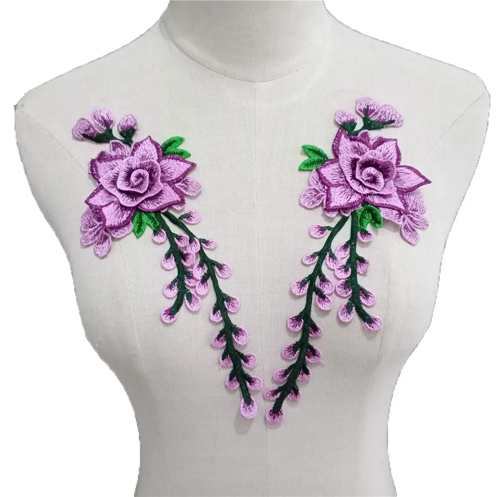 

Embroidered Lace Collar DIY Sewing Lace Neckline Fabric Sewing Shirt Wedding Party Patches Collars Clothes Appliques