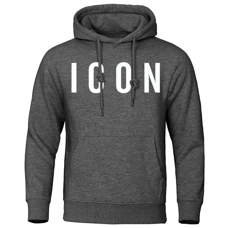 Hip Hop Hoodies Icon 2022 S-3XL Oversized grey