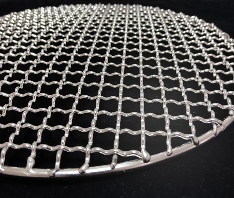 304 Stainless Steel round BBQ Grill Mesh Home Roast Nets Bacon Grill Tool Iron Nets barbecue accessories non-stick BBQ Mat Grid