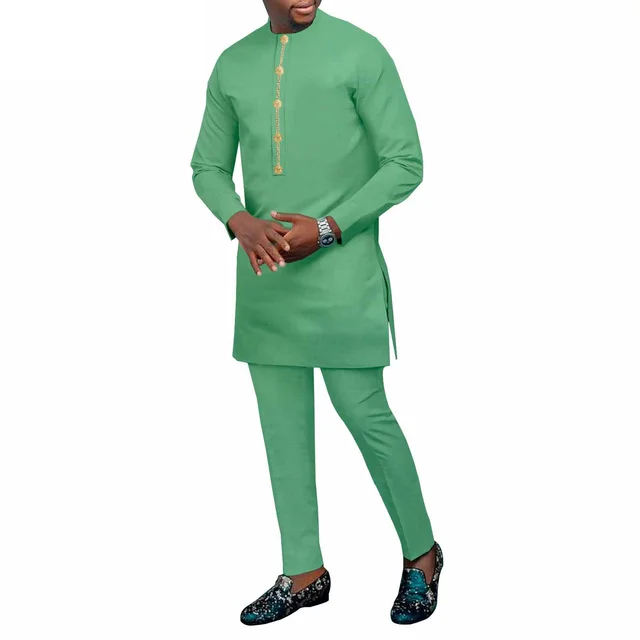 Kunle Long Sleeve Dashiki Outfit - Image 2