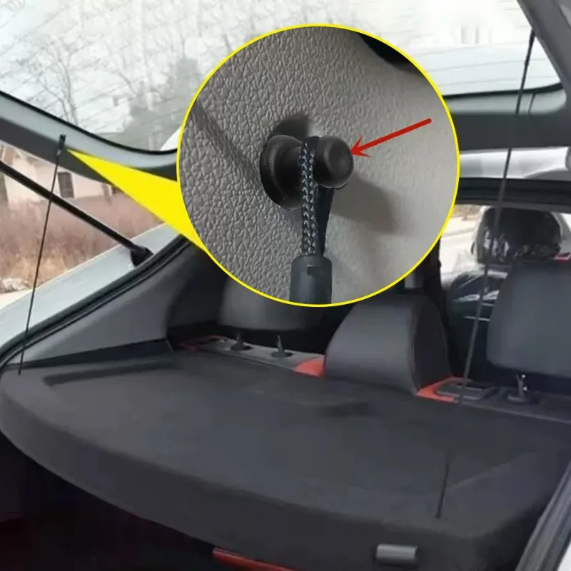 Car Retainer Clips Black Vehicle Trunk Luggage Cargo Rack Hook Pivot Fastener Buckle Interior Trim Card Door Liner Fixed Clamp