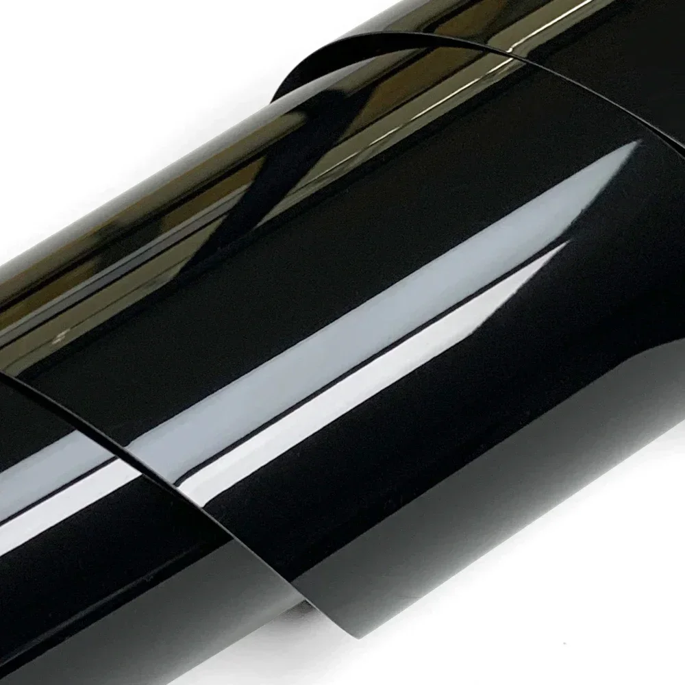 Ultraglanz-PET-Klavier-Schwarz-Vinylfolie, Aufkleber, glänzend schwarz, selbstklebendes Vinyl, blasenfrei, Konsole, Computer, Laptop, Haut – Detail 1