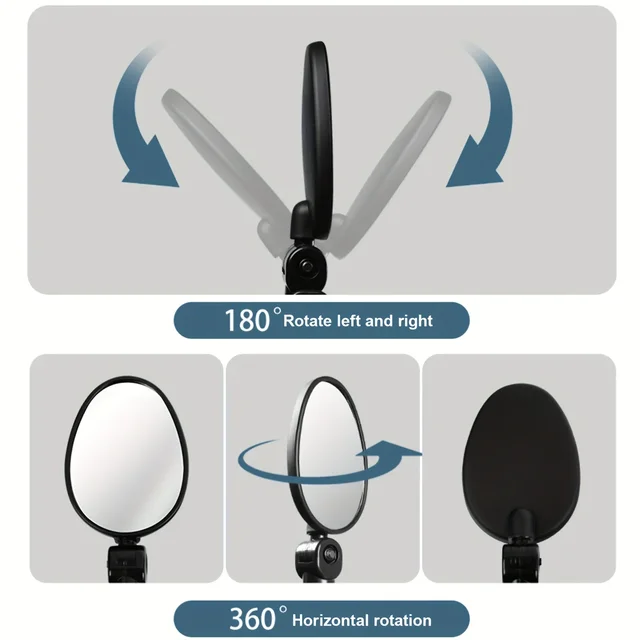 360° Adjustable Bike Handlebar Mirror – Rotatable Rearview 6