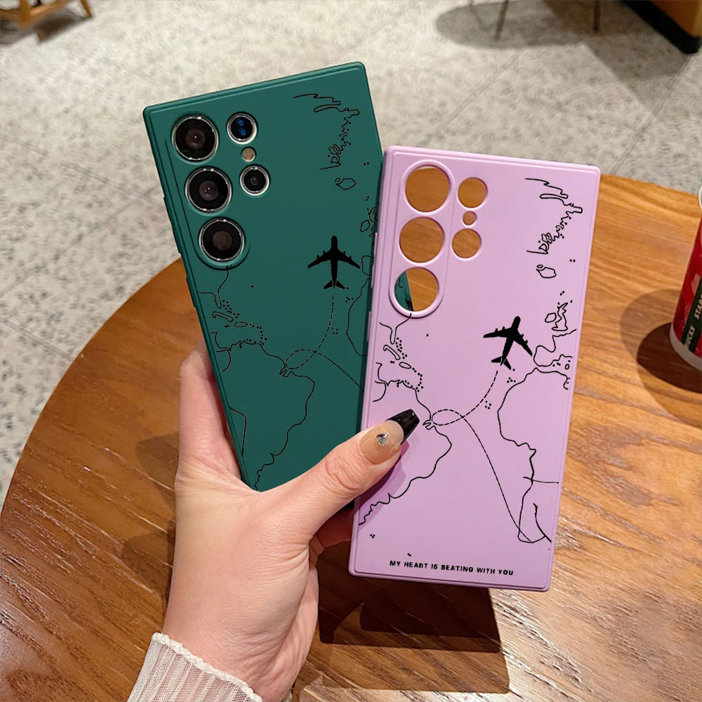 Airplane Route Design Phone Case