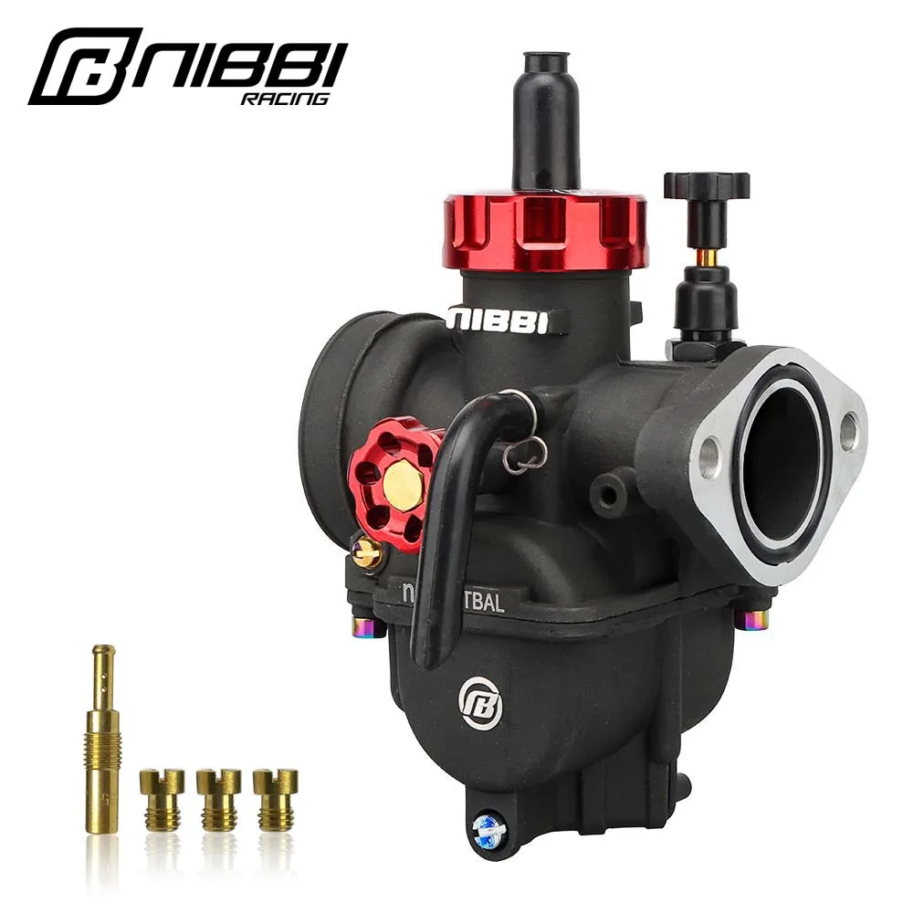 Motorcycle Carburetor Jets NIBBI 2T 4T Carburetor PE17 19 22 24 26 28mm Flange Motorcycle Engine with Carb Jets for YAMAHA KAWASAKI SUZUKI Dirt Bike