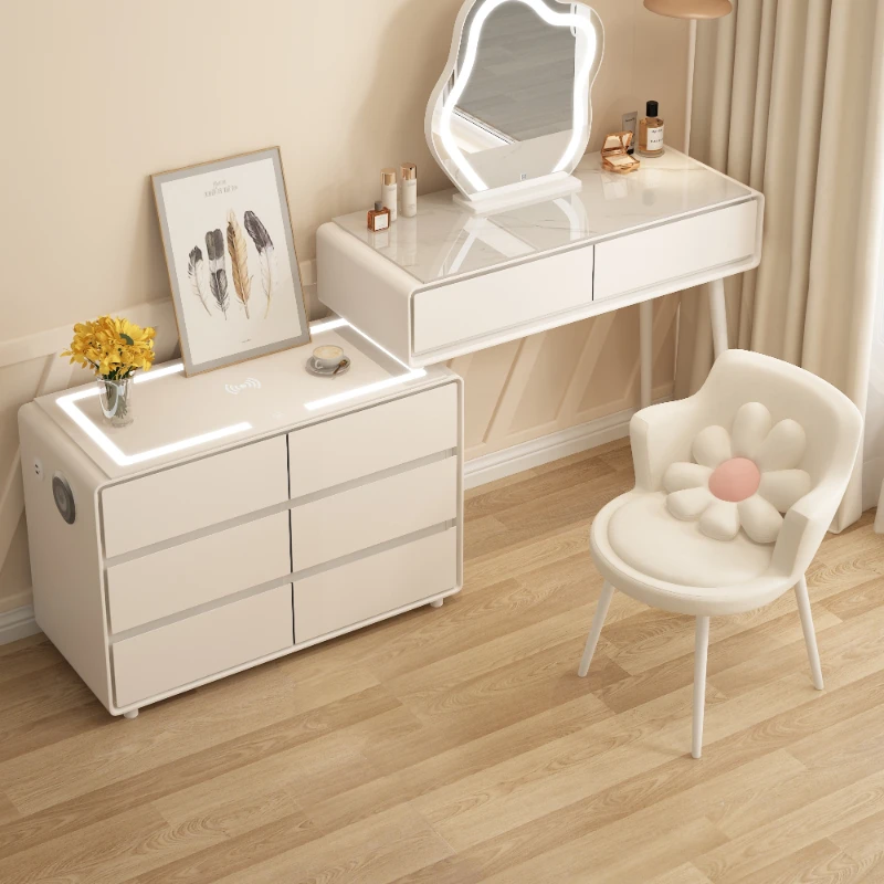 

Drawers Makeup Mirror Dressers Living Room Light Bedside Commodes Dressers Dilly Storage Table Penteadeira Bedroom Furniture