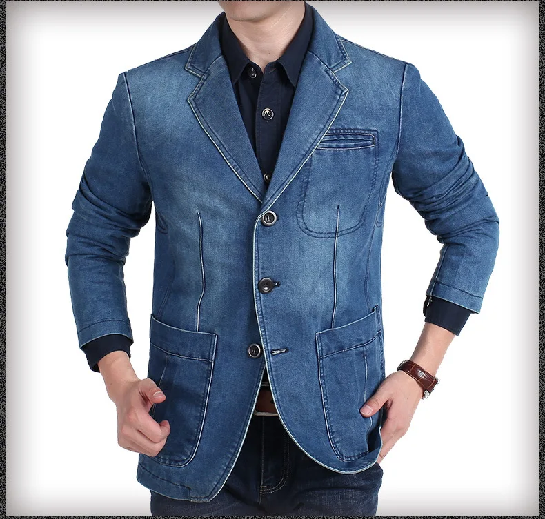 Men's Denim Suit Jacket 5