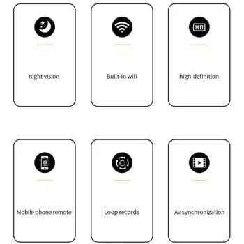 Mini Camera Smart Motion Detection Cameras For Home Security Indoor 1080P IR Night Vision Remote WiFi Security Camera Wireless 3