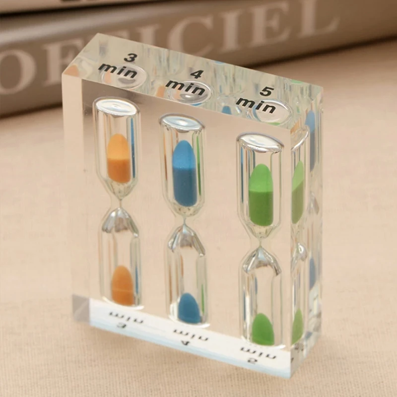 Hourglass Timer Acrylic 1/2/3/4/5 Minutes Creative Time Funnel Home Decor Toilet Accessories Holiday Sablier Zandloper sand timer