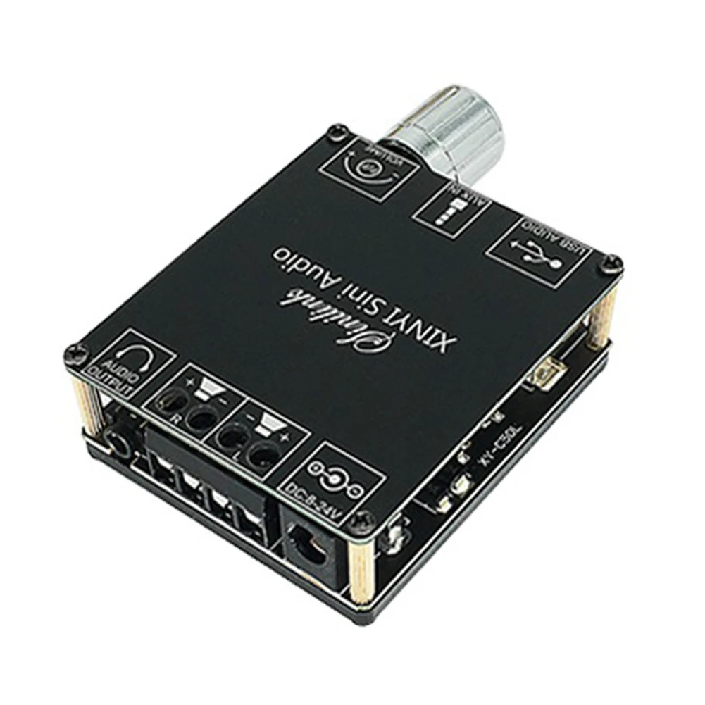 XY-C50L 블루투스 5.0 AUX 디지털 파워 앰프 보드, 2X 50W 스피커, 스테레오 오디오 앰프 모듈, 홈 뮤직