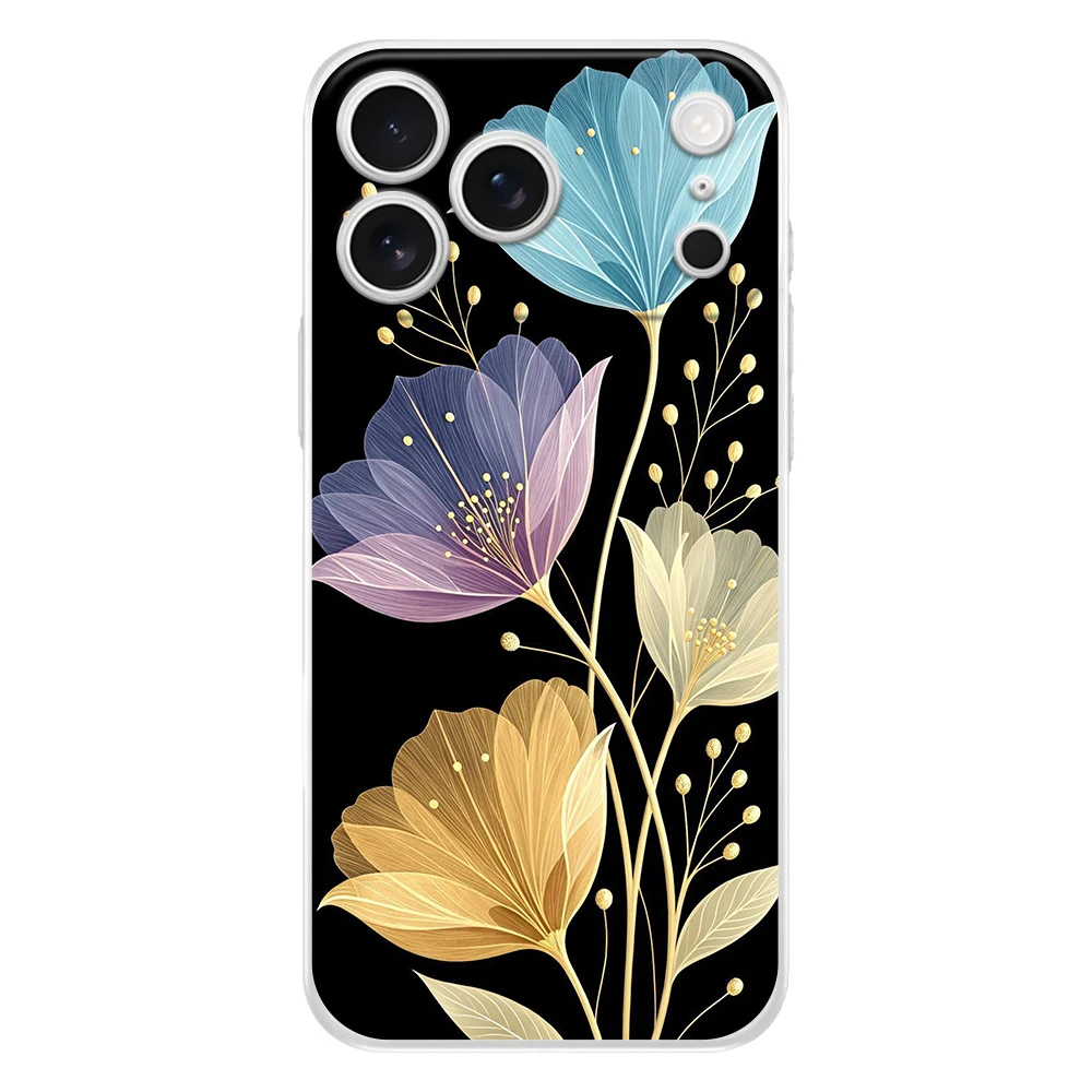 Elegant Floral Ink Wash Soft Phone Case – Easter Edition