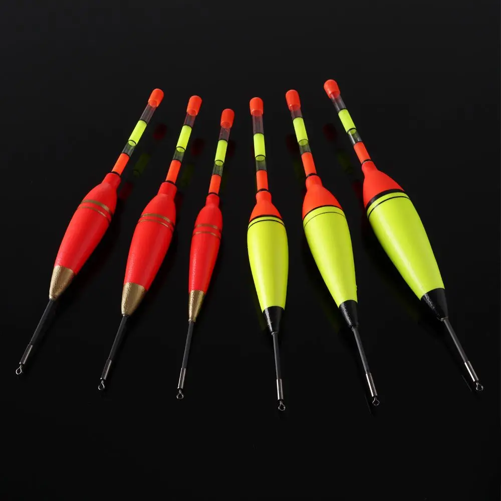 Flotteur de pêche lumineux EVA longue durée pour nuit, 6g à 30g, bouchon vertical lumineux pour