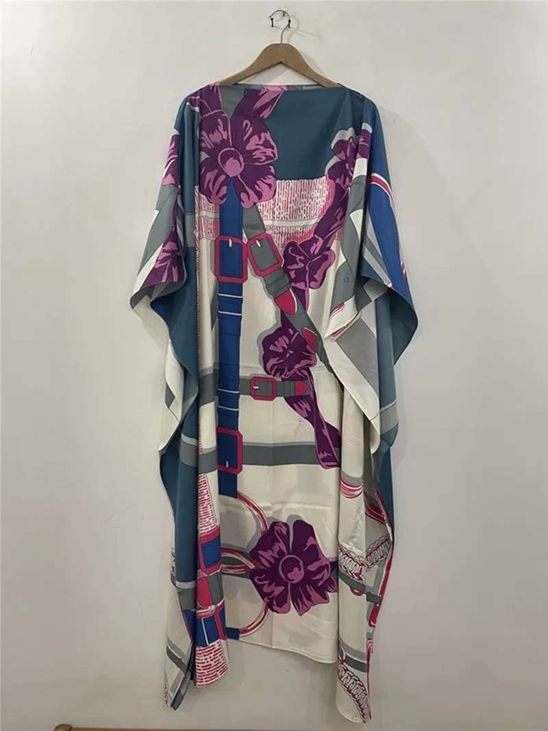 Dresses Bazin Print Dashiki Women Long Dress/gown Yomadou Color Pattern oversized Dress Length:130cm Bust:130cm