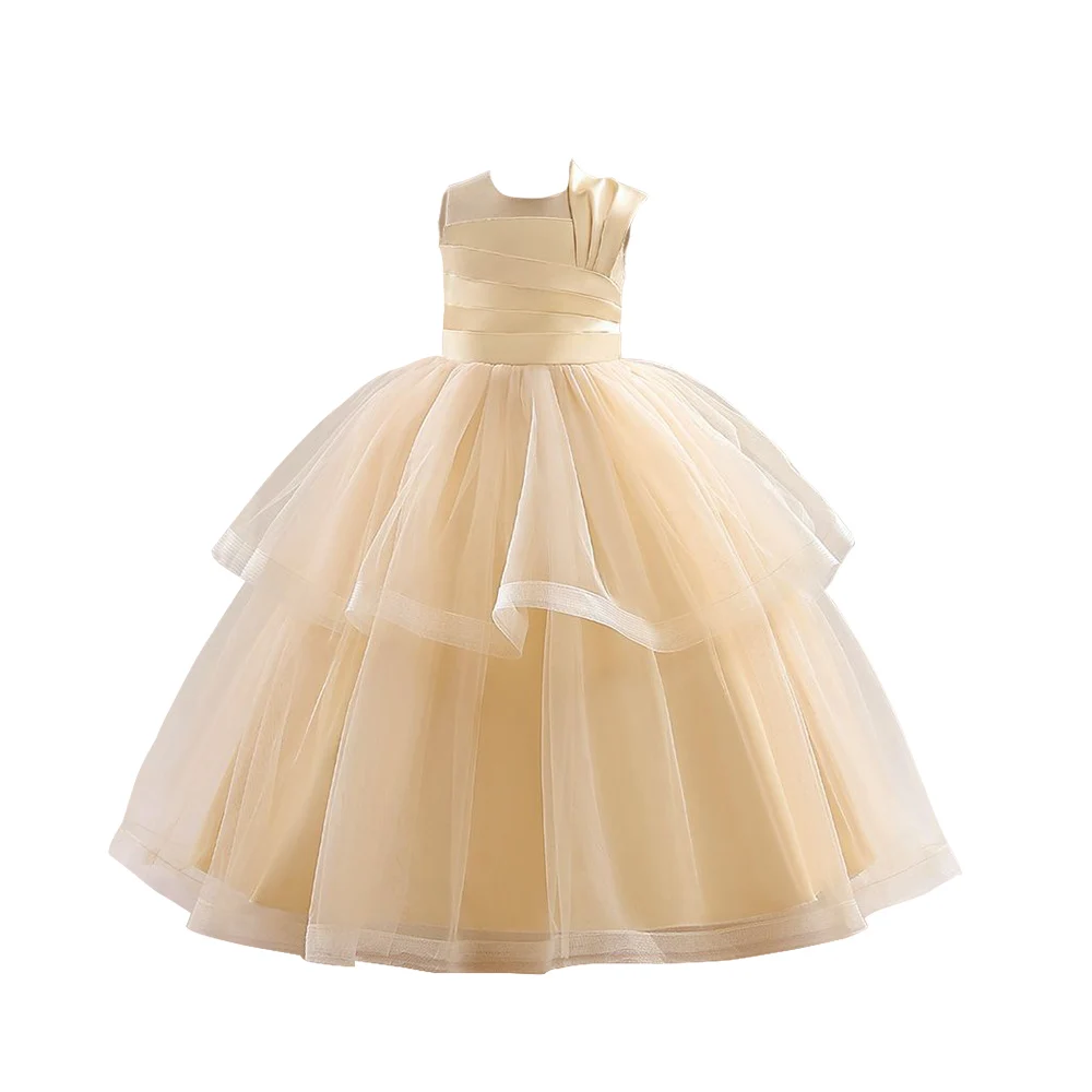 

Christmas Party Dresses for Teens White Bridesmaid Prom Gown, Tulle, Evening Dress, Formal Wedding Gown, Children's Fress