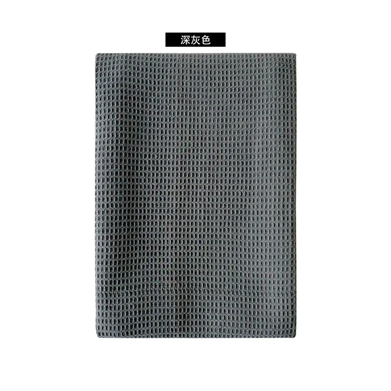 4pcs Waffle Cotton Cotton Tea Towel Cloth Table Napkins Weave Absorbent Dish Pink Grey White For Kitchen Cleaning