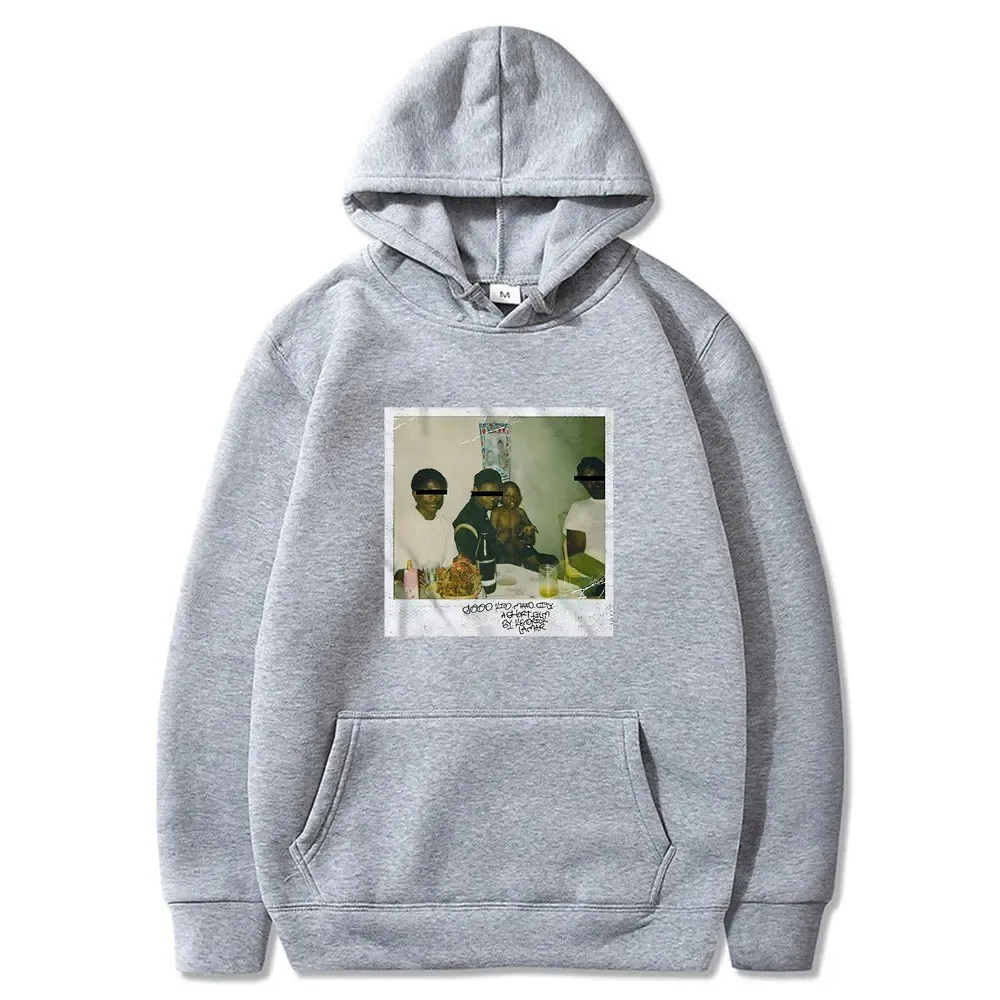 Kendrick Lamar Good Kid Hoodies Men Women Y2k Hip Hop Sweestshirts Fashion Rap Music Mens Pullovers Loose Streetwear Black Hoodi