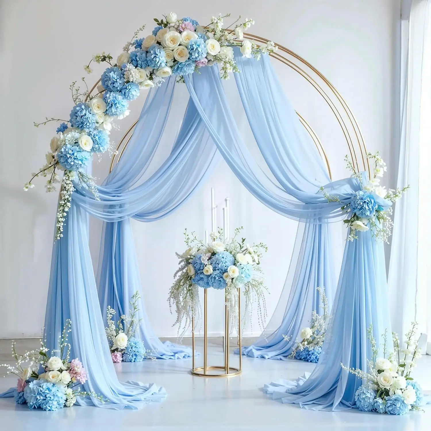 Runner da tavola velato in chiffon per Matrimonio, Decorazioni per