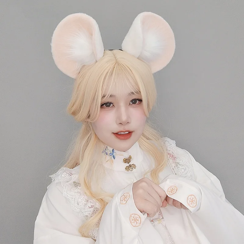Lolita Simulation Tier Ohr Stirnband Realistische Pelzigen Anime Beast Ohr Haar Hoop KC Schwanz Maus Ohren Stirnband Cosplay Kostüm – Detail 3