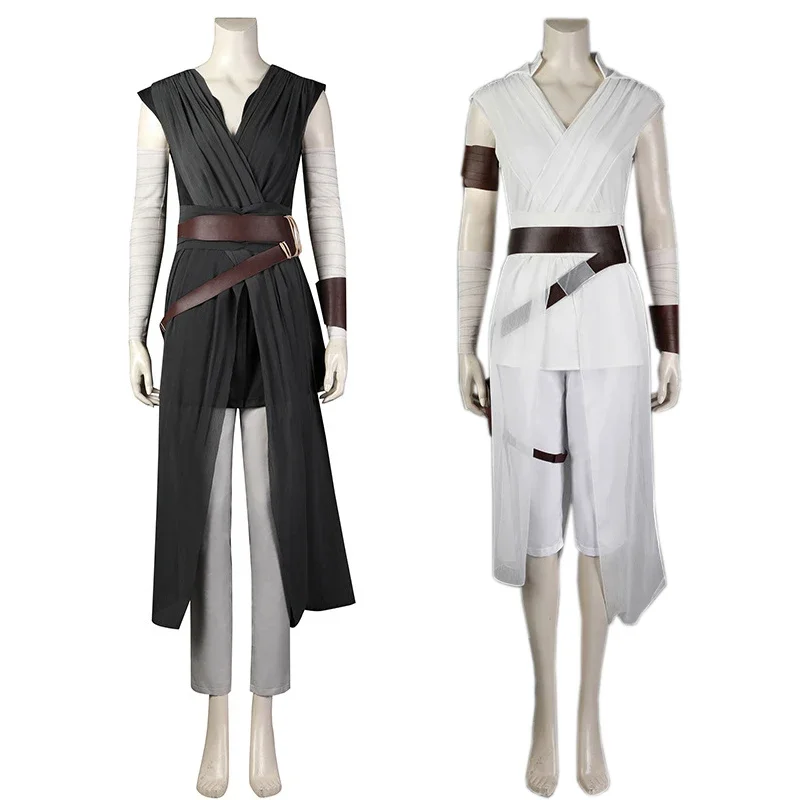 

s Rey Cosplay Costume for Women Rey Skywalker The Rise of Skywalker Adult Uniform Clothes Suit Halloween Party Costumes