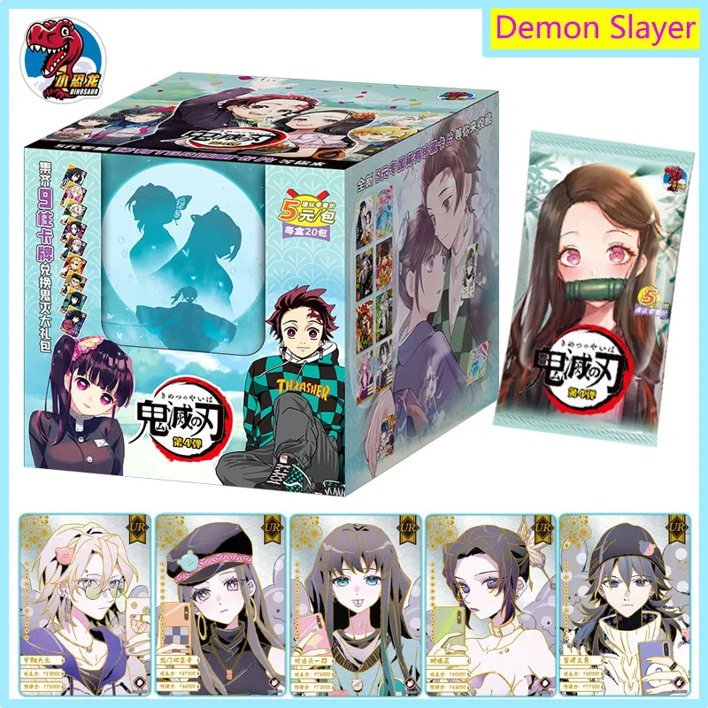 Anime Demon Slayer Character Collection Cards TCG Game Playing Card Pack Booster Box Rare Peripheral Toy Children Birthday Gifts
