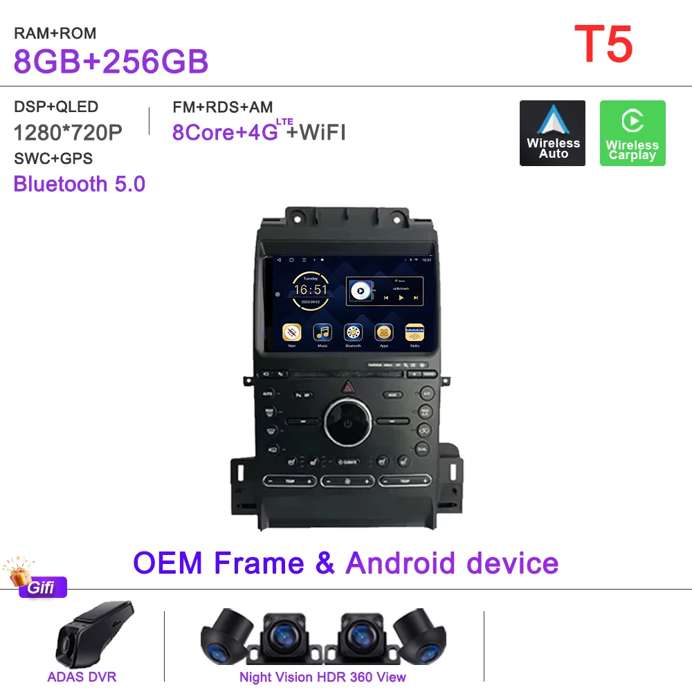 شاشة sync 3 لفورد توروس 2011-2016 شاشة تعمل باللمس...