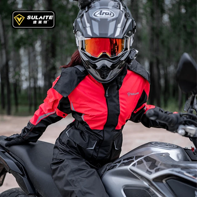 Chubasquero impermeable para motocicleta para hombre y mujer, traje  impermeable para motociclista, chaqueta, pantalones, conjunto de lluvia  para