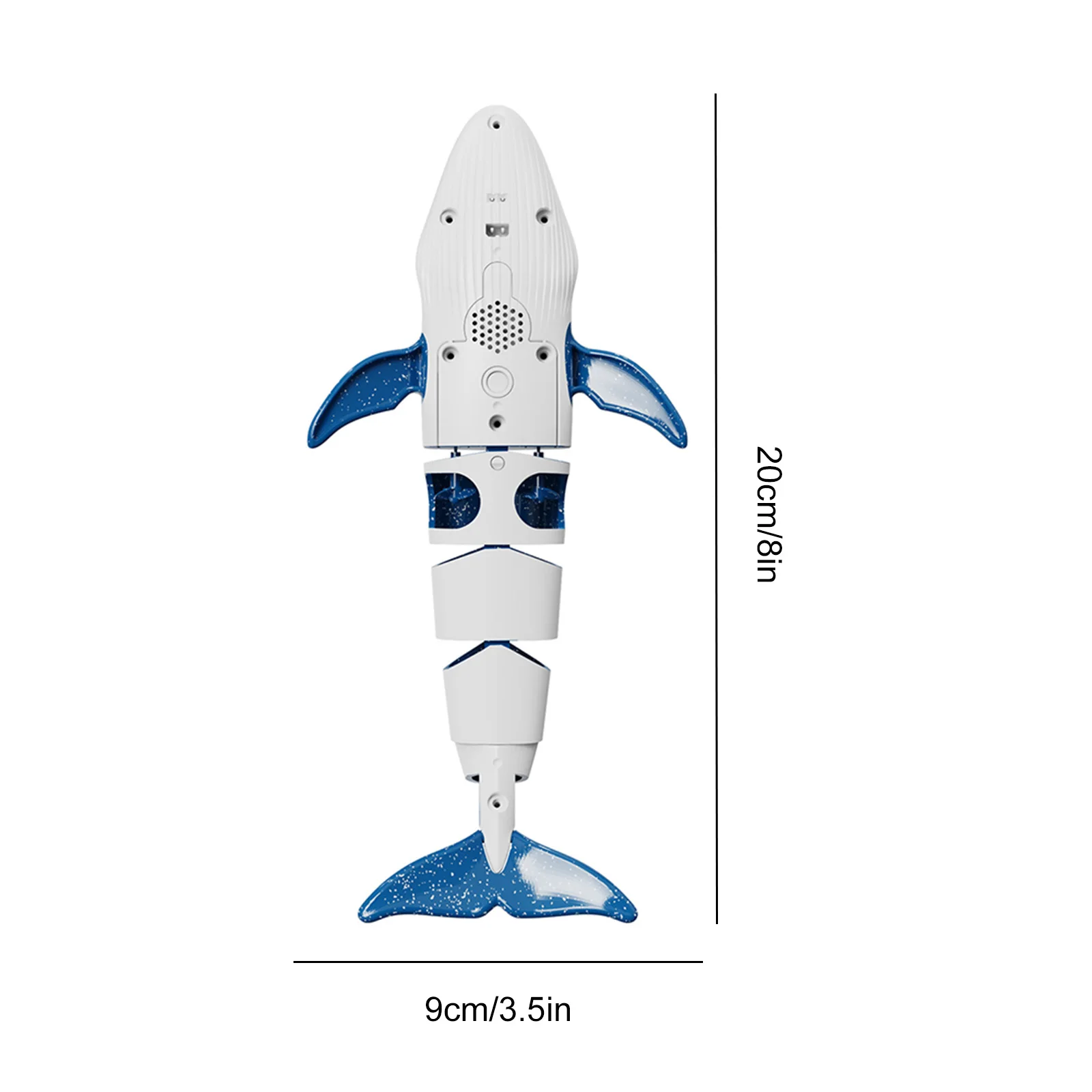 Remote Control Diving Toy 500mAh Remote Control Whale Shark Toys 90Mah RC Whale Spray Water Toy for Lake Bathroom Swimming Pool