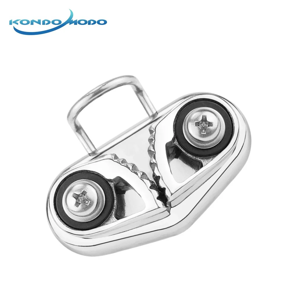 

SS 316 Boat Fast Entry Cam Cleat With Wire Leading Ring Boat Cam Cleats Matic Fairlead Marine Sailing Sailboat Kayak Canoe