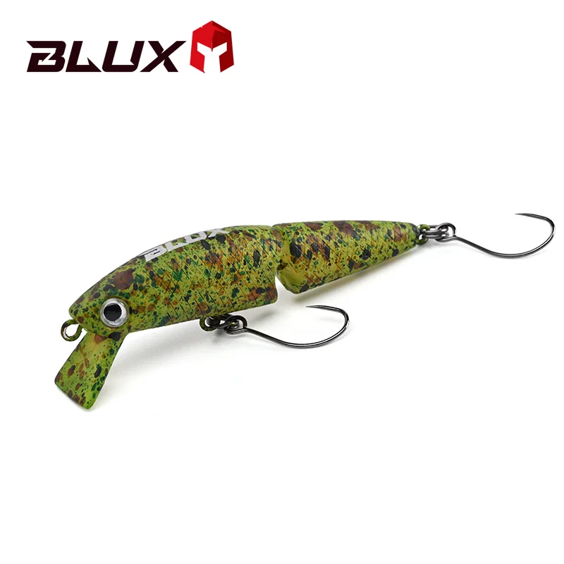 BLUX DR. Minnow Joint Swimbait 50 mm 3 g sinkender Wobbler Einzelhaken Angelköder künstlicher harter Köder für Hechtbarschforelle