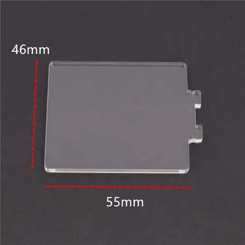 30Pcs Clear Small Acrylic Board DIY Led Keychain Pendant Round Square Transparent Panel 4mm Thickness Organic Glass Blank - Image 7