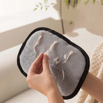 Reusable pet hair removal glove for dogs and cats