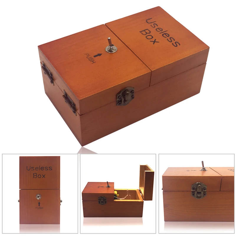 Press-type Useless-Box Toy Comsuming the Time Stress Relief Box for Festival Gift press type stress relief box
