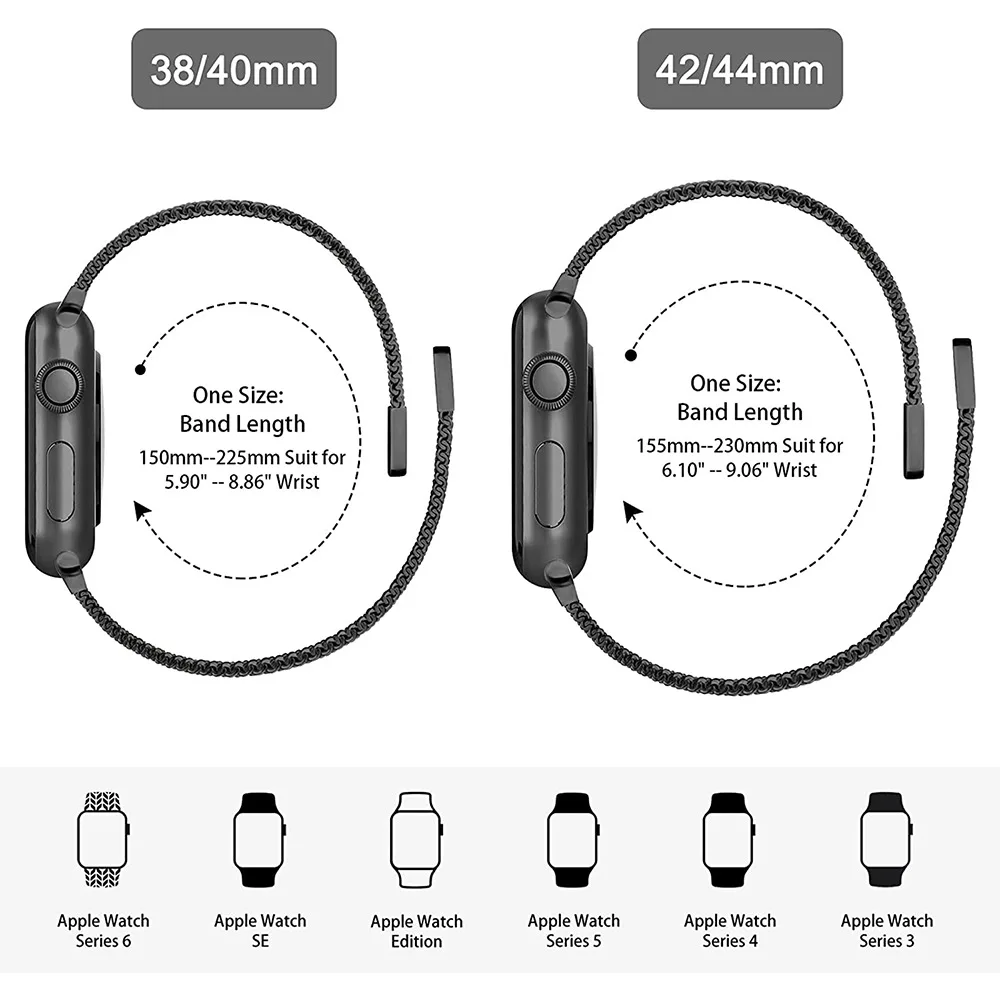 Milanese Loop Bracelet Strap