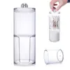Clear Acrylic Makeup Pads Storage  Box with Lid Cotton Swab Jar Dispenser Cotton Ball Rounds Container Holder Bathroom Organizer 1