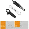 2.4/3.2/4/4.8mm Electric Rivet Gun Battery Riveter Riveting Machine For Cordless Drill Rivet Gun Conversion Head Rivet Nut Tool 4