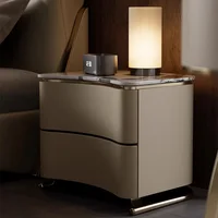 Commode de chambre à coucher, table de chevet mobile, armoire de rangement de luxe en bois pour salon, meuble de rangement Criado Mudo pour la maison 3