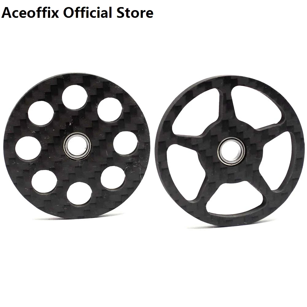 Aceoffix Carbon Easy Wheels Per Brompton 3Sixty 360 Cuscinetto Bici Pieghevole Con Ti Bolt Ez Wheel 15G