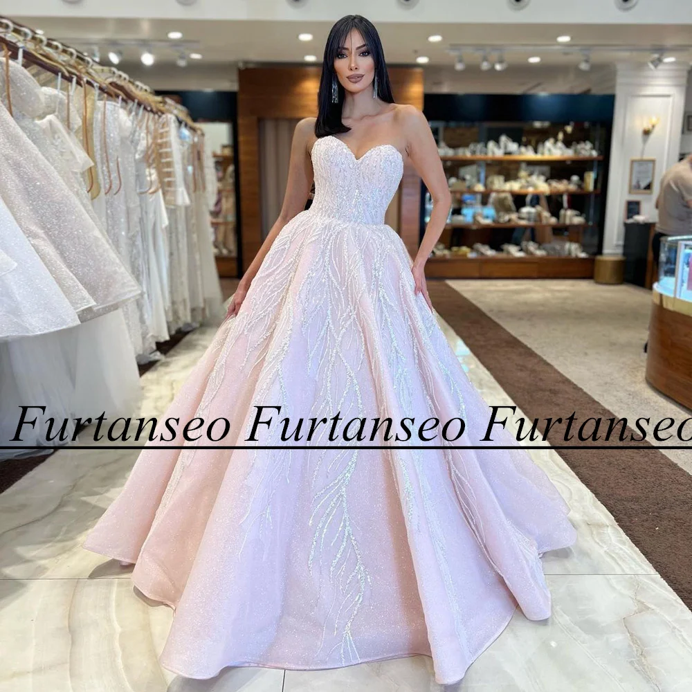 Tanie Furtanseo musujące różowe sukienka sklep