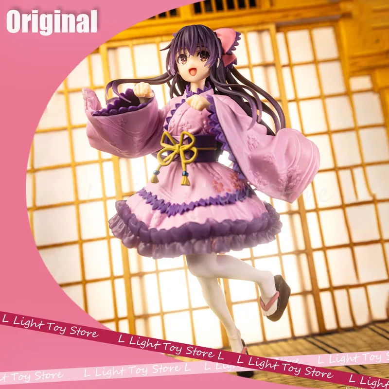 

Фигурка аниме Taito Date A Live, 18 см, Yatogami Tohka, японская Готическая экшн-фигурка, коллекционная кукла, игрушка для детей, подарок