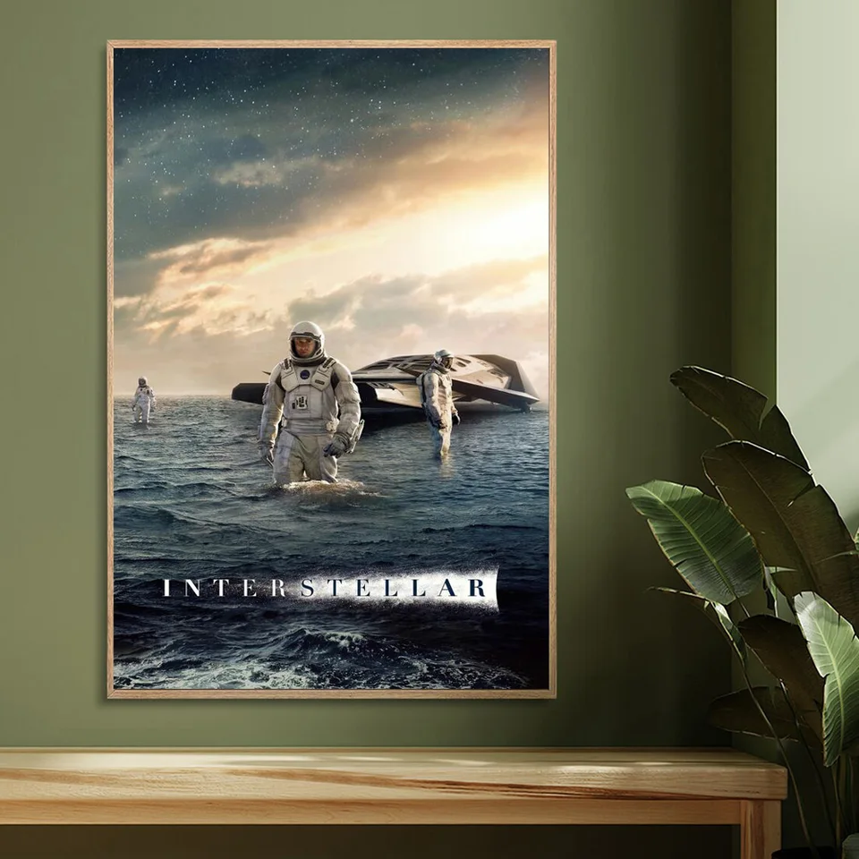 Science-Fiction-Film Signatur Film Kunst Poster und Drucke interstellare  gigantische schwarze Loch Leinwand Wandmalerei Dekoration - AliExpress, image size:960x960