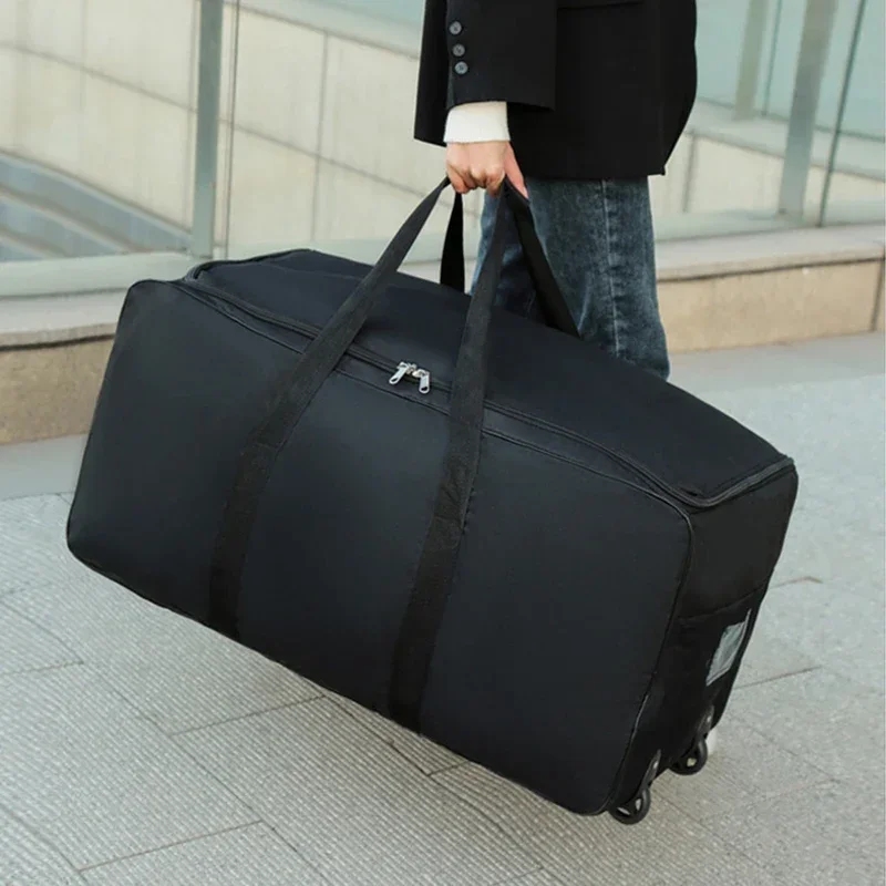 

Wheel Simple 2022 Handbag Unisex Bag Travel Duffle Suitcase Luggage Capacity Multifunction Oxford Large Durable Universal