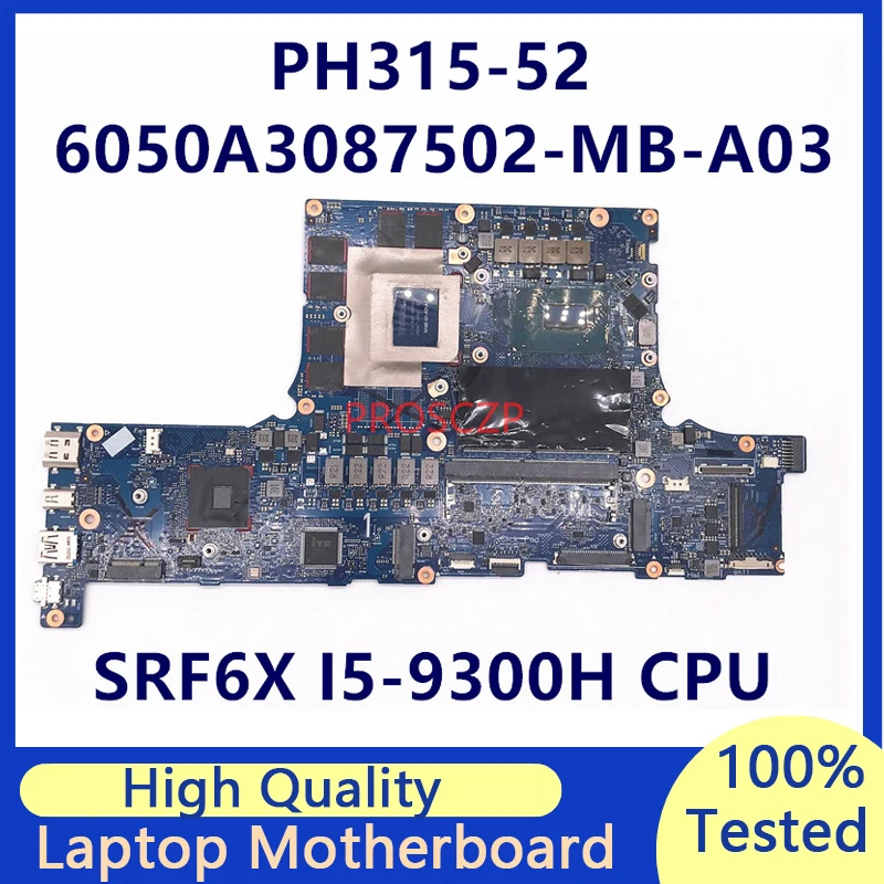 Scheda Madre Per Acer Ph315 Ph315-52 (A3) Scheda Madre Del Computer Portatile Con I5-9300H Cpu Rtx2060 Gpu 100% Completamente Funzionante