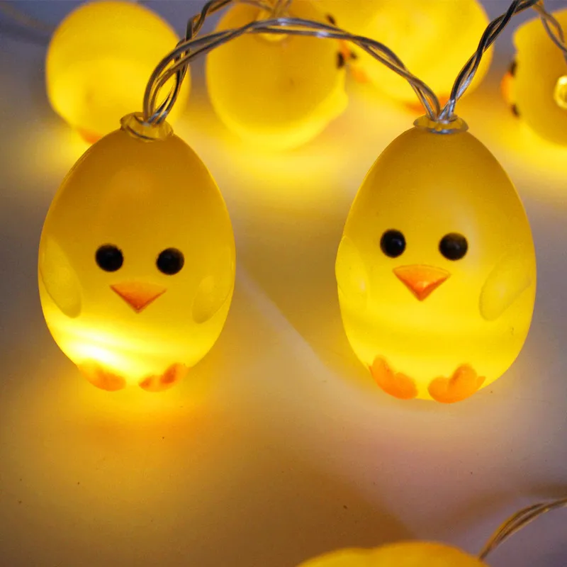 Easter Party Decoration Chick Egg LED Garland Fairy Lights Wedding Net