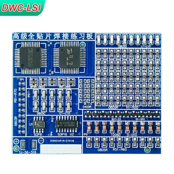 Componenti SMD/SMT Scheda pratica di saldatura Kit progetti elettronici Kit di saldatura fai-da-te Scheda di addestramento delle abilità Transistor LED SMD
