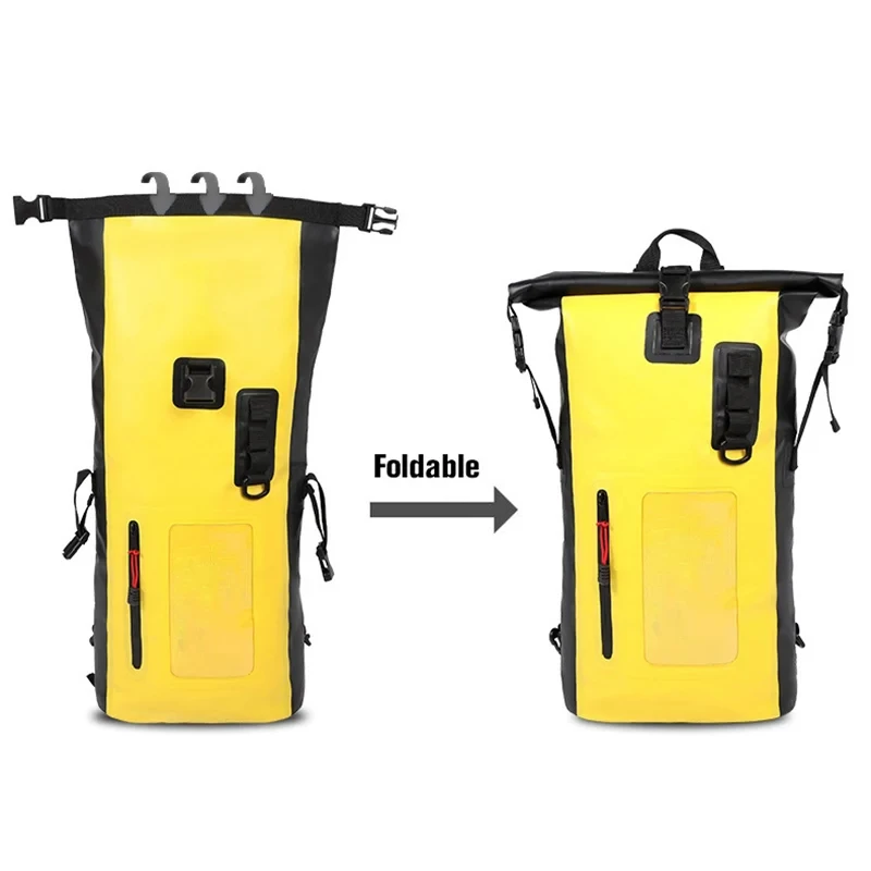 25L 30L Swimming Waterproof Bag Dry Backpack Bucket Sack River Trekking Rafting Outdoor Travel Storage