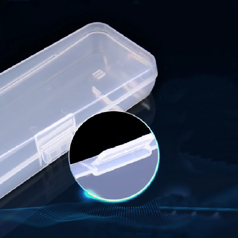 Razor Storage Box 2pcs/lot Men Universal Shaver Storage Box Handle Full Transparent Plastic Case Razor Boxs Eco-Friendly Shaving Box